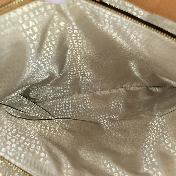 Kate Spade Brown Leather Larchmont Avenue Evangelie Satchel - Picture 4 of 7